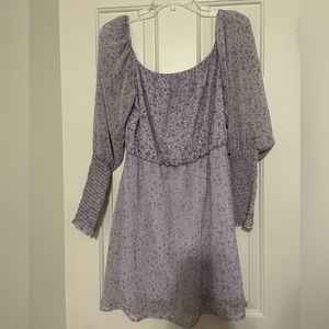 Peach Love M lilac floral dress